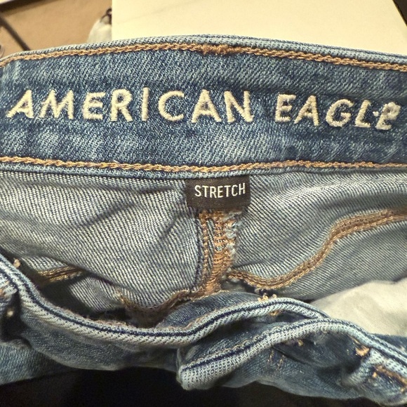 American Eagle Jeans Stretch High Waist Classic Medium Wash Size 00 - Picture 3 of 4